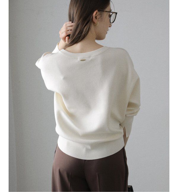  「【洗える】接結クルーネックプルオーバー」|ニット・セーター|