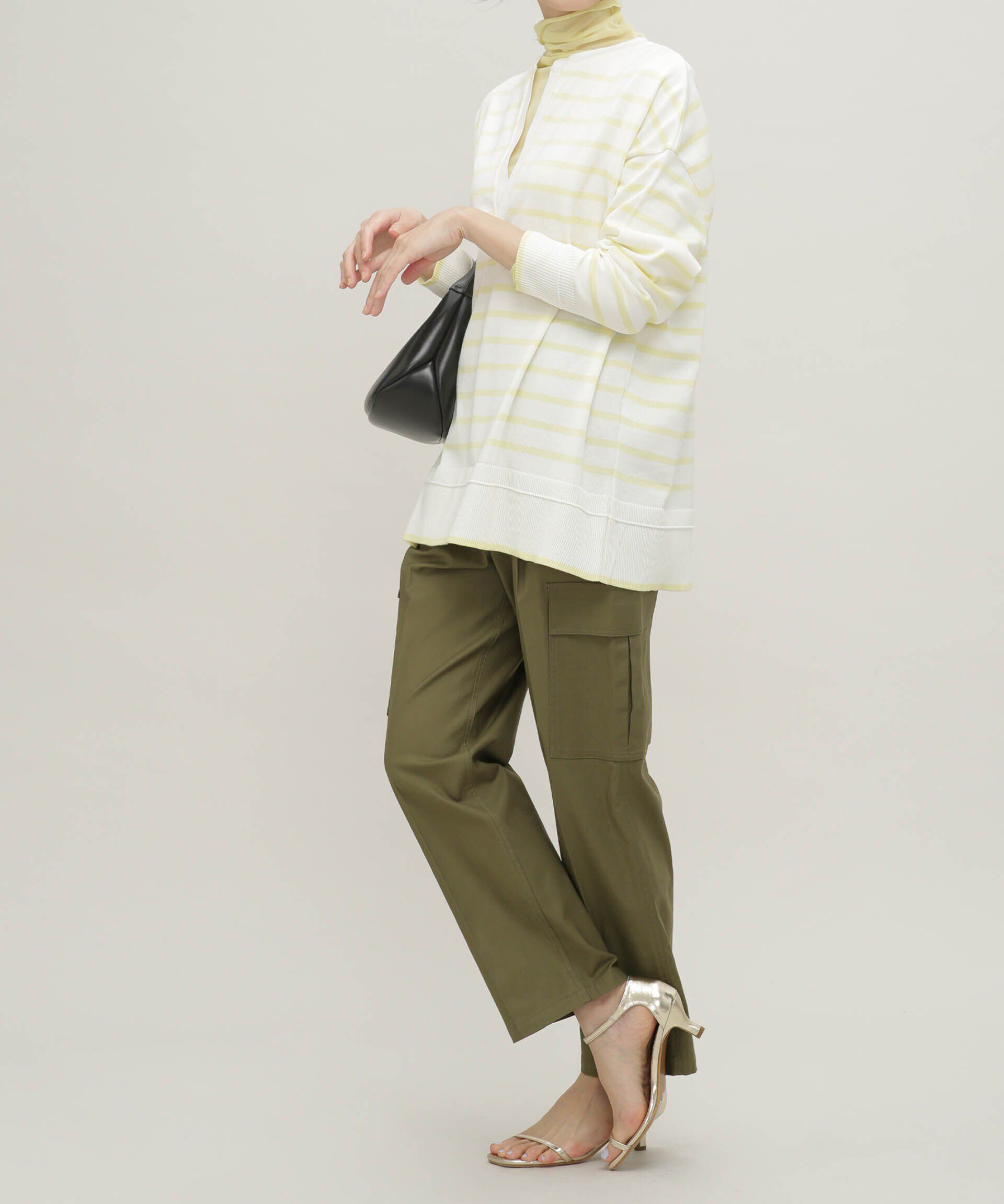 nano･universe「LB.03/思いきり洗えるニット スキッパーボーダープルオーバー」|ニット・セーター|