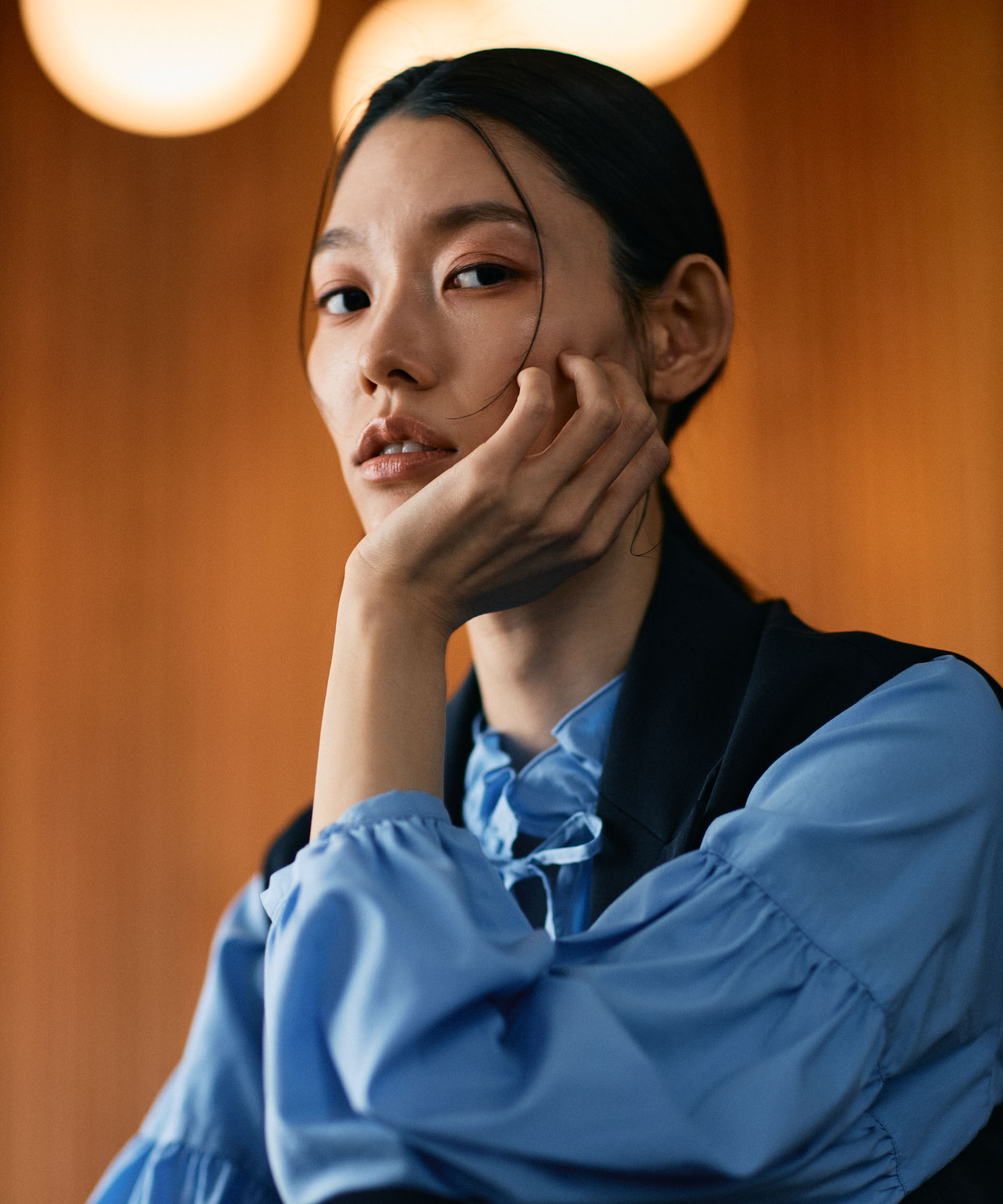 nano･universe「フリルギャザーショートシャツ」|シャツ・ブラウス|