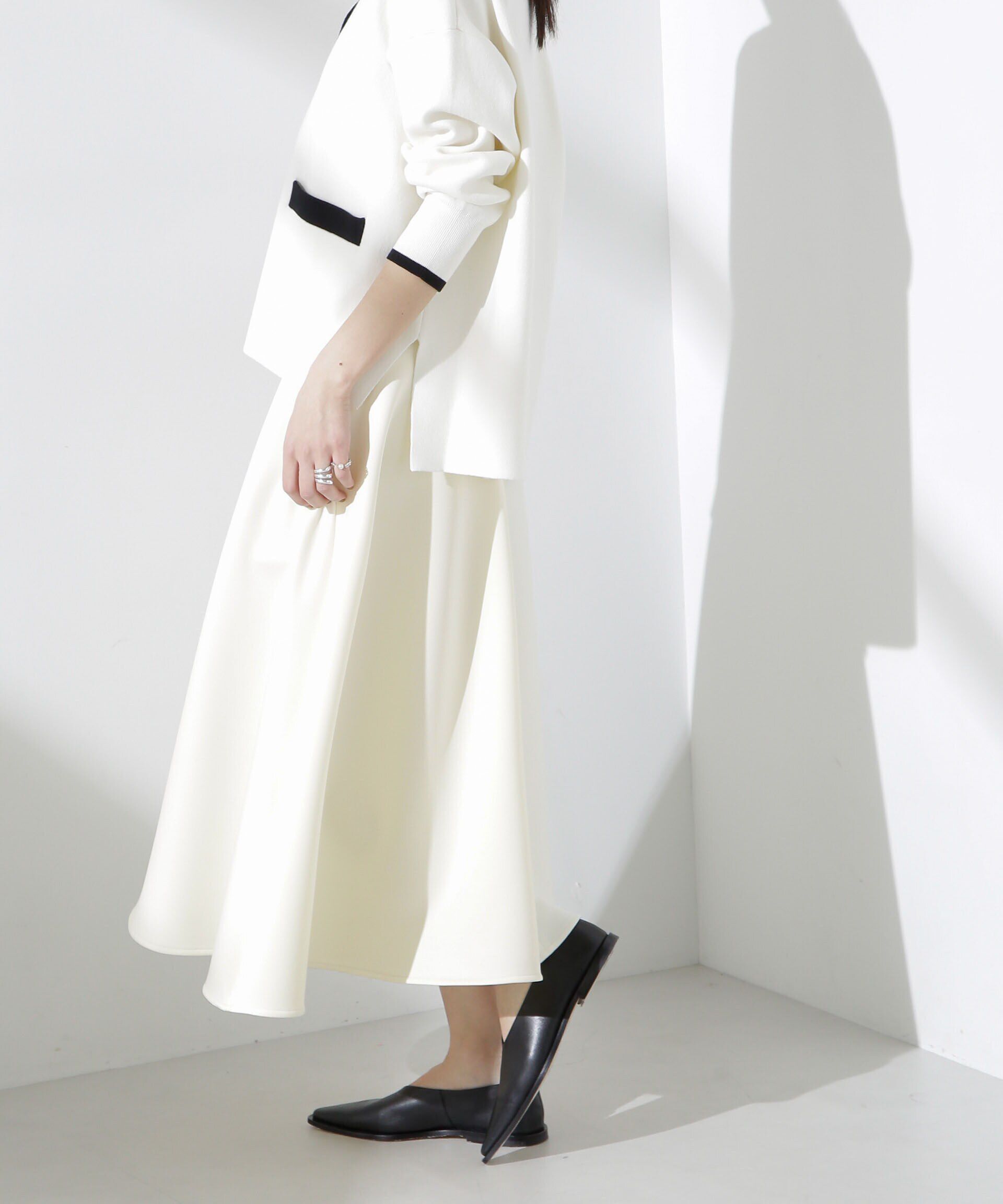 nano･universe「ダンボールサーキュラースカート」|スカート|