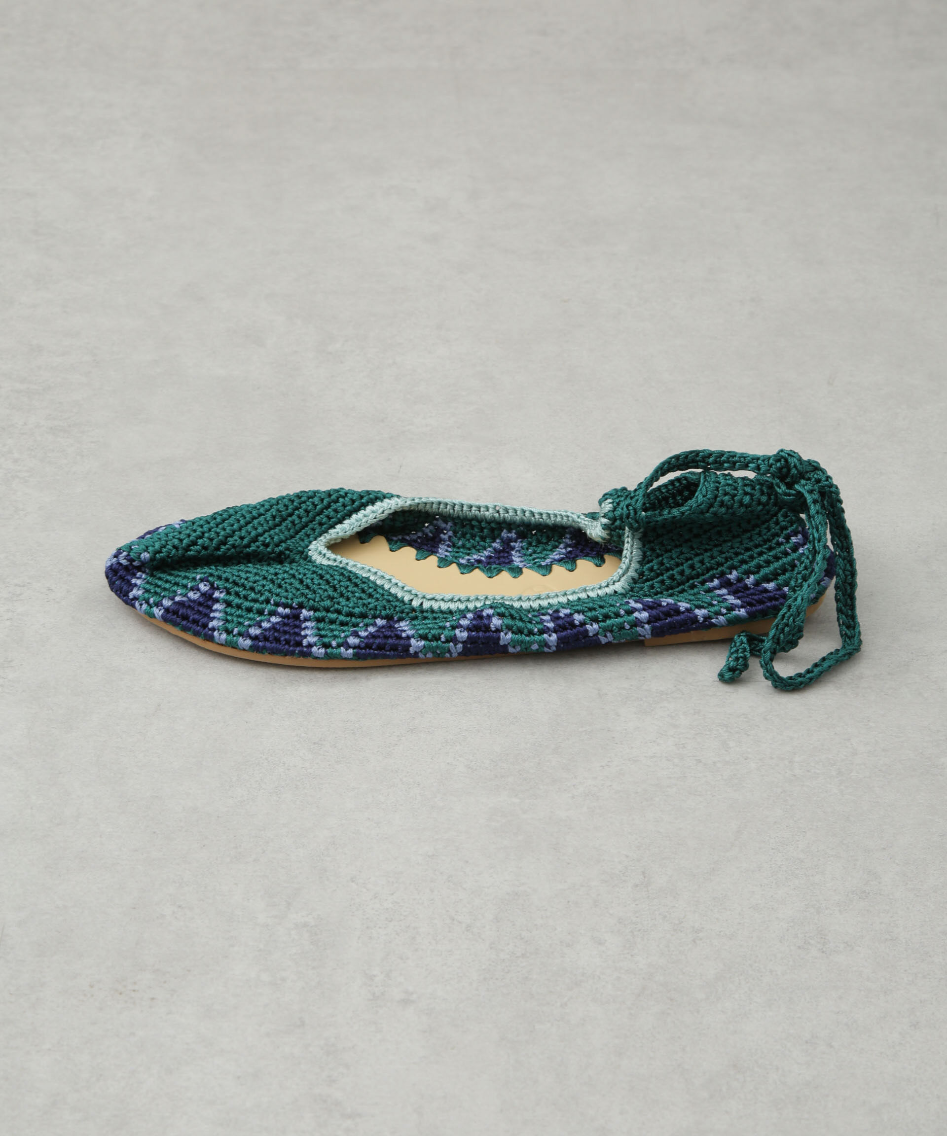 nano･universe「AFTER RAIN/TIE UP シューズ グリーン」|ビジネス・ドレスシューズ|