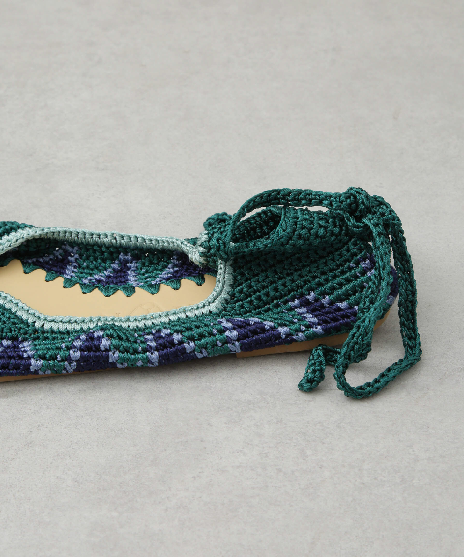 nano･universe「AFTER RAIN/TIE UP シューズ グリーン」|ビジネス・ドレスシューズ|