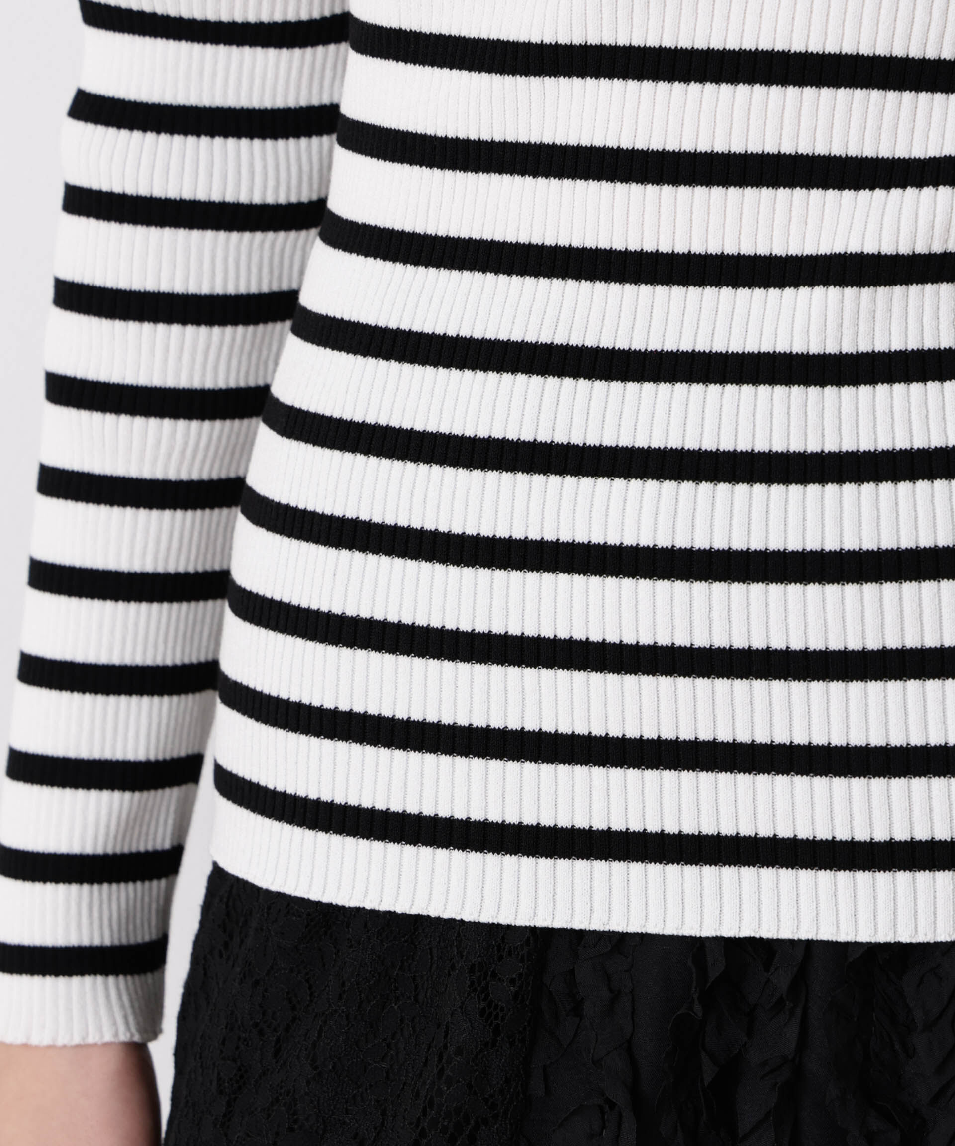 nano･universe「「STEVELOUR」ボーダーフィットニット」|ニット・セーター|