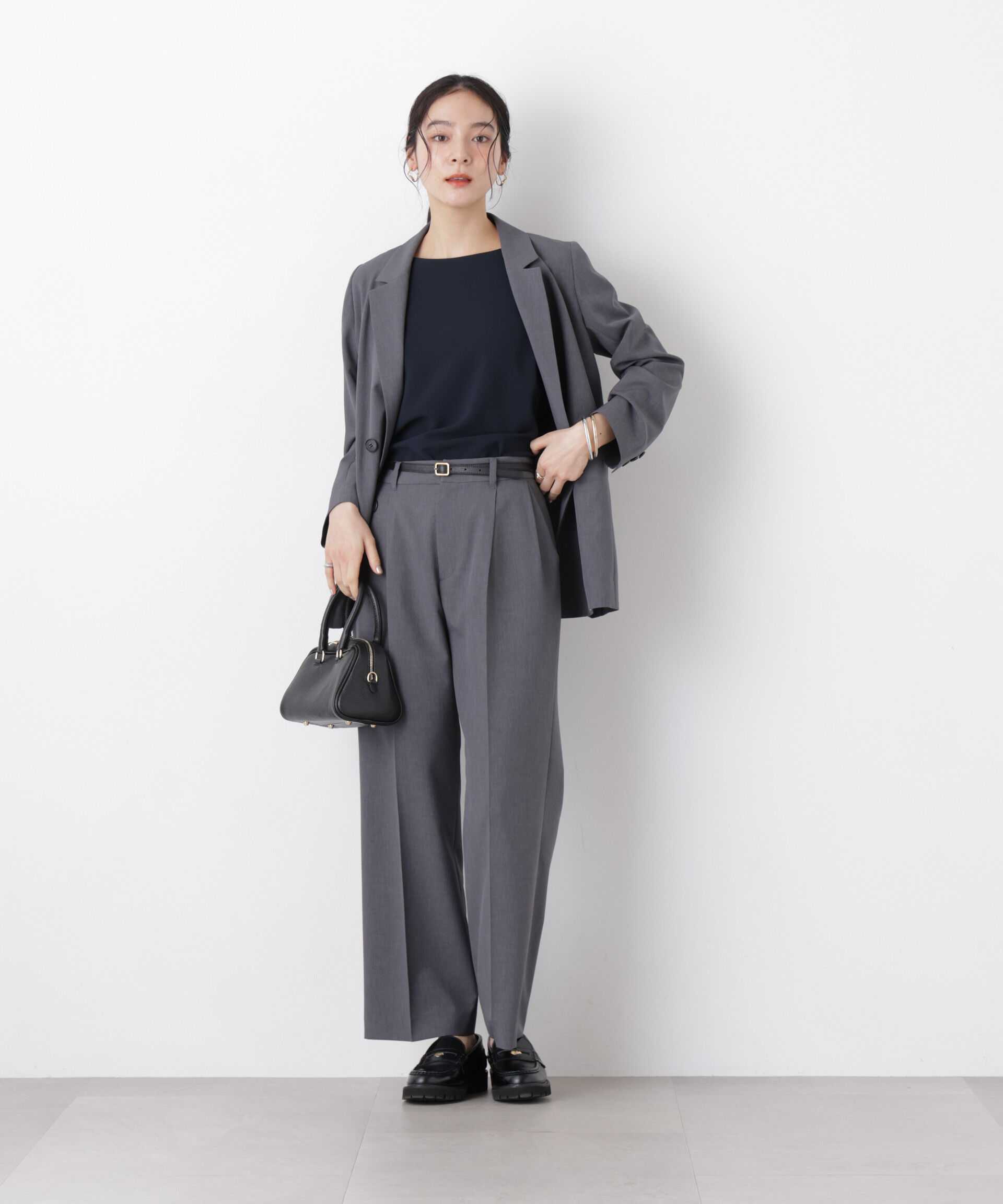 nano･universe「ライトファンクション ダブルジャケット(セットアップ可)」|テーラードジャケット|