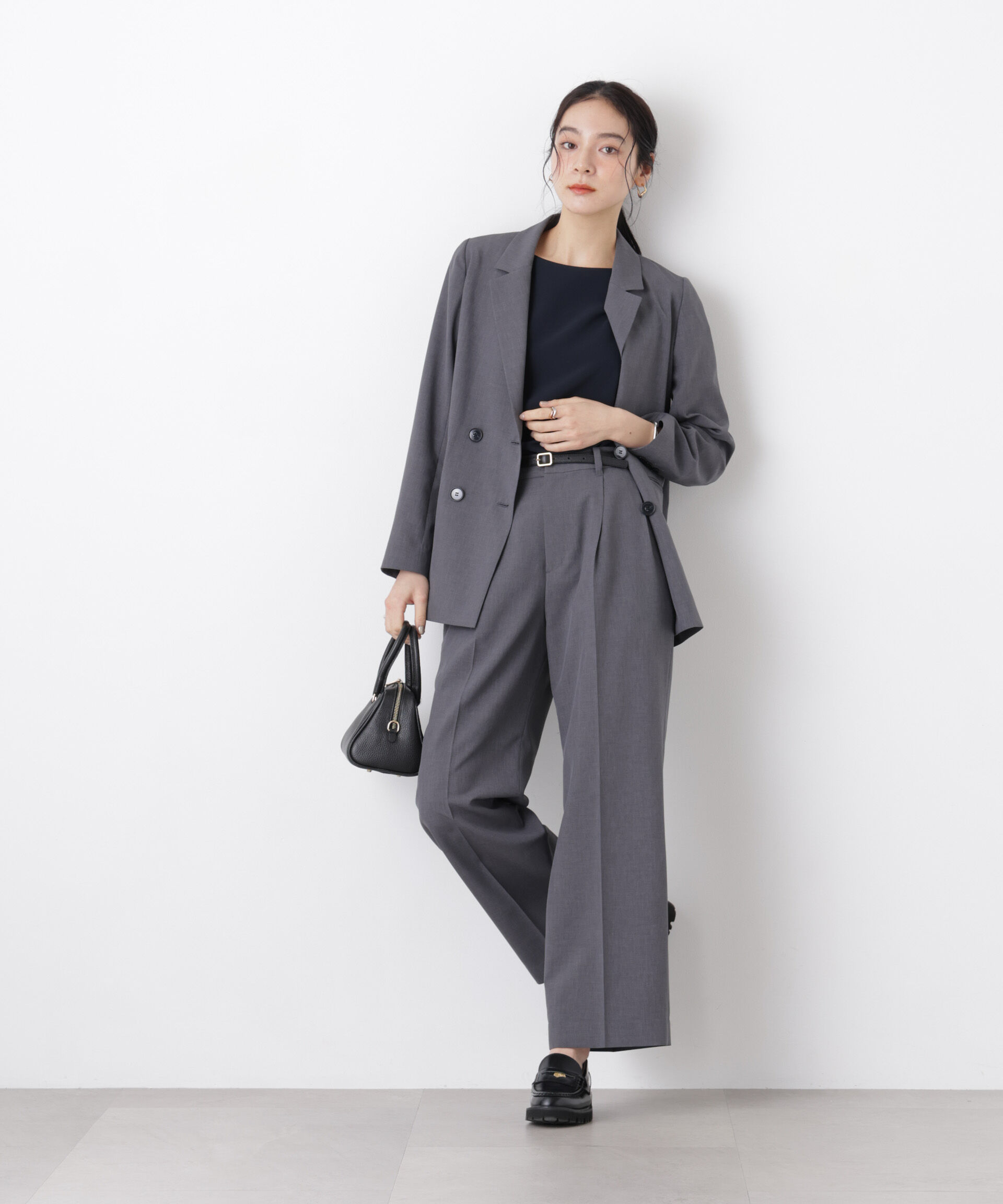 nano･universe「ライトファンクション ダブルジャケット(セットアップ可)」|テーラードジャケット|