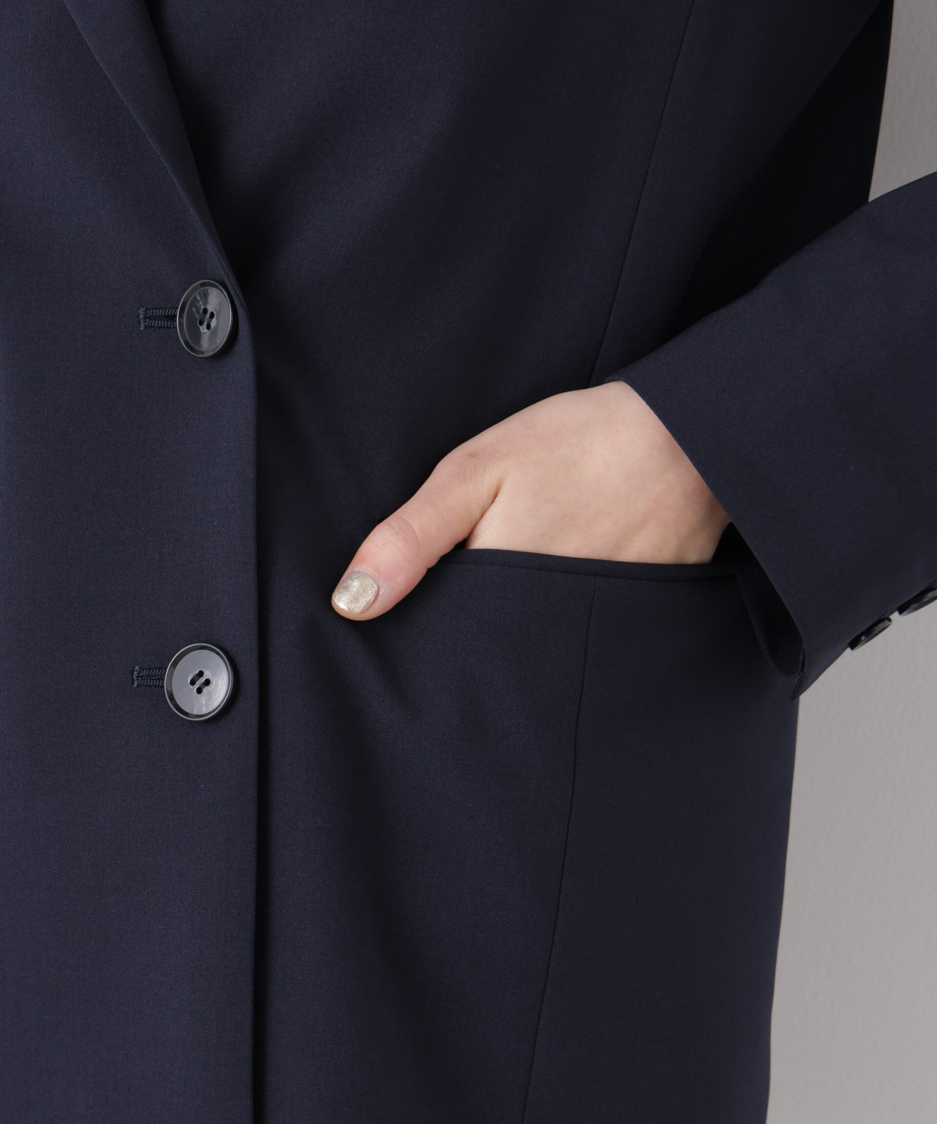 nano･universe「ライトファンクション ダブルジャケット(セットアップ可)」|テーラードジャケット|