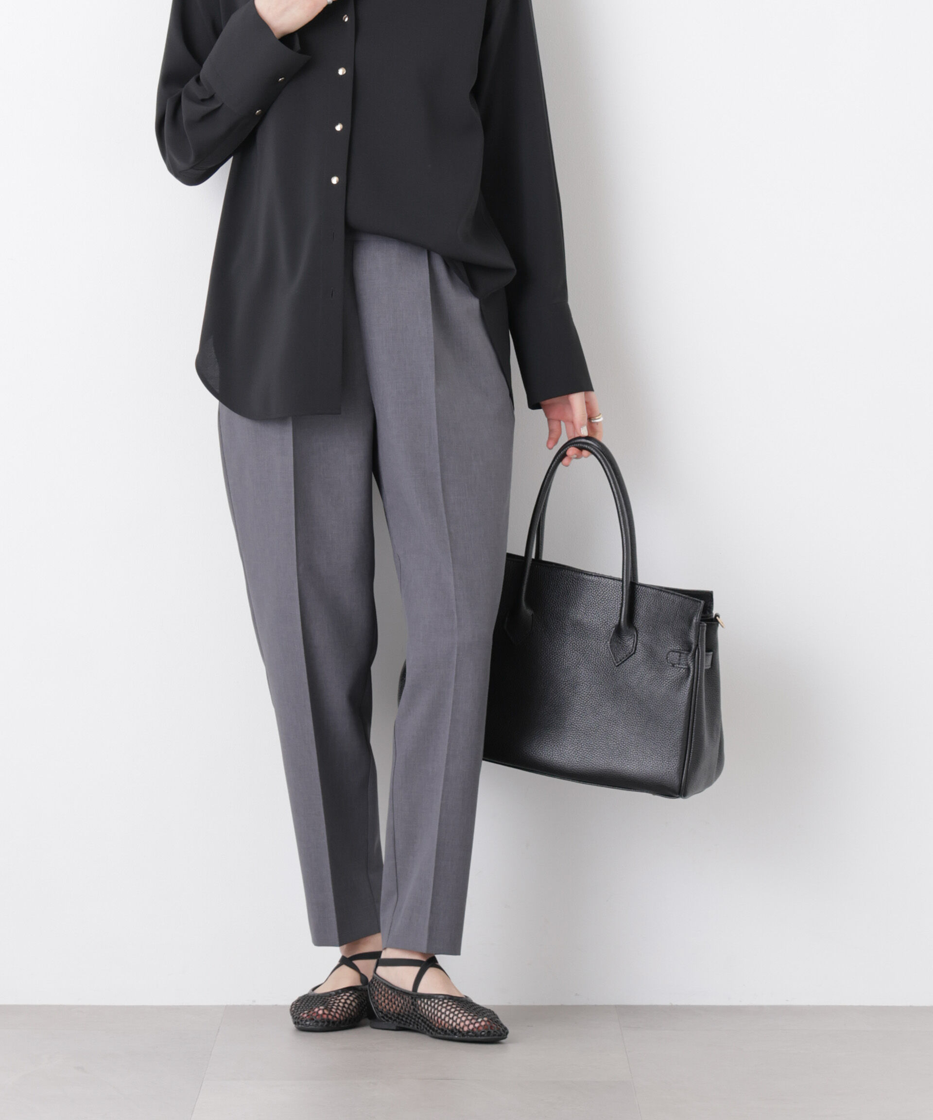 nano･universe「ライトファンクションイージーテーパードパンツ(セットアップ可)」|チノ|