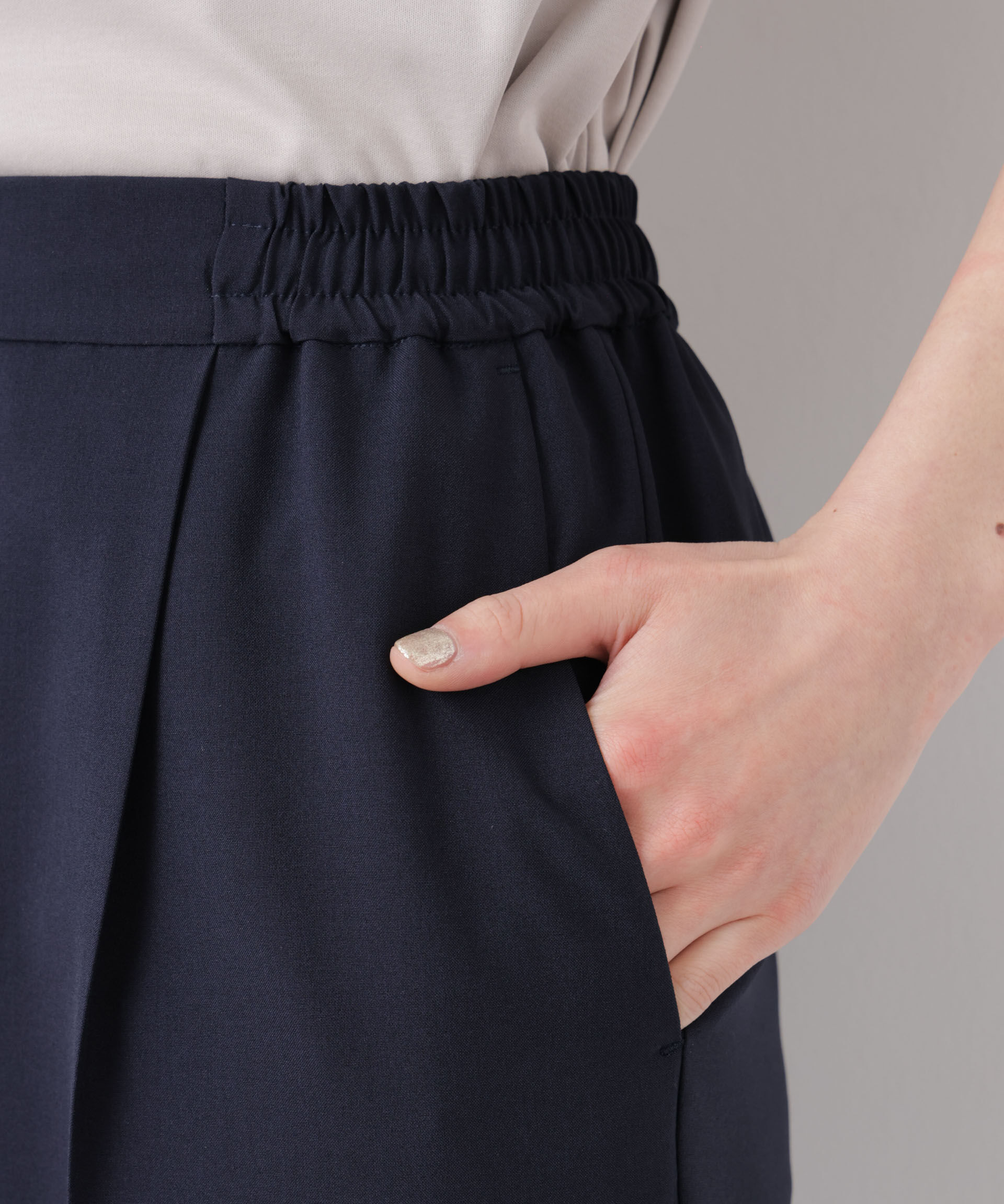 nano･universe「ライトファンクションイージーテーパードパンツ(セットアップ可)」|チノ|