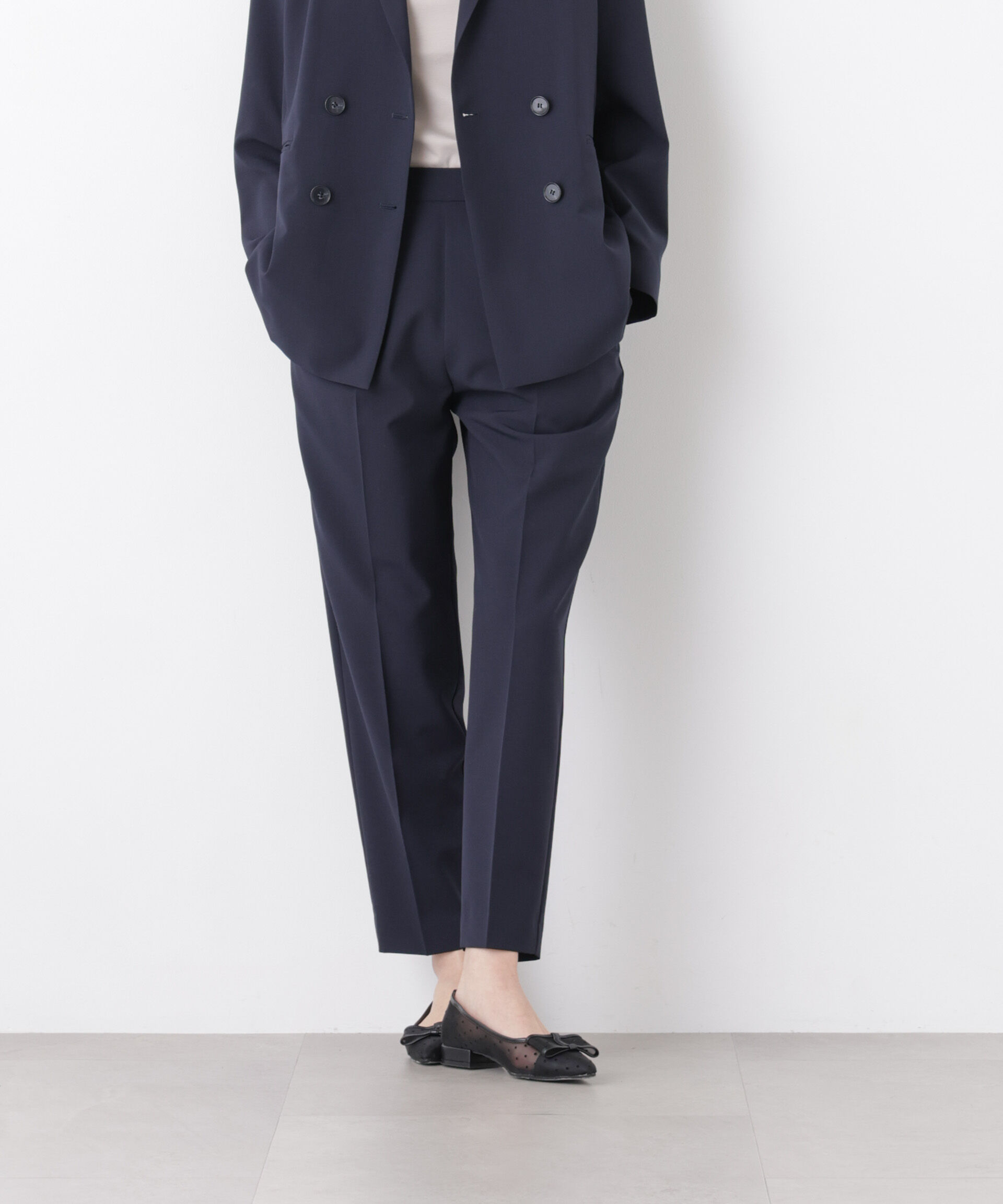 nano･universe「ライトファンクションイージーテーパードパンツ(セットアップ可)」|チノ|