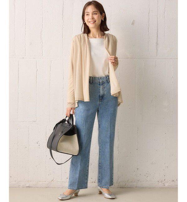 組曲「【WEB限定】シアーツイルジャージーショート カーディガン」|カーディガン|