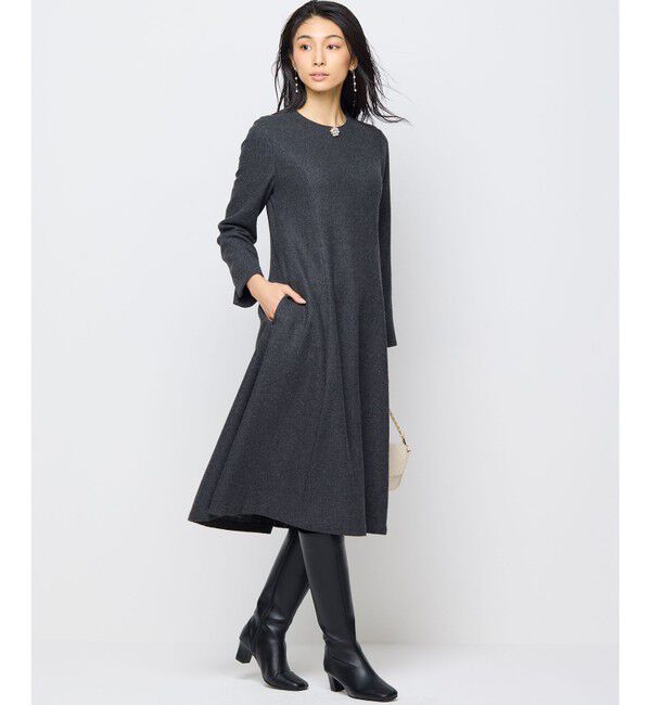 組曲「【2WAY】ラメフラノ フリル襟ワンピース」|ワンピース|