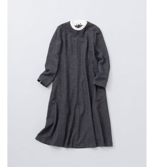 組曲「【2WAY】ラメフラノ フリル襟ワンピース」|ワンピース|