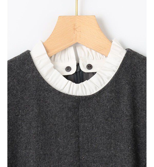 組曲「【2WAY】ラメフラノ フリル襟ワンピース」|ワンピース|