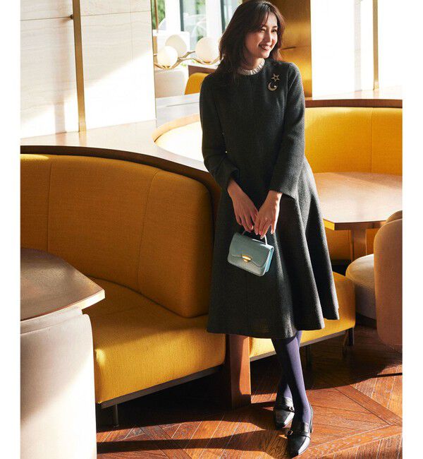 組曲「【2WAY】ラメフラノ フリル襟ワンピース」|ワンピース|