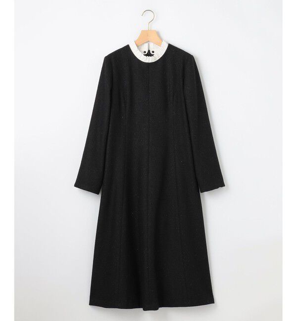 組曲「【2WAY】ラメフラノ フリル襟ワンピース」|ワンピース|