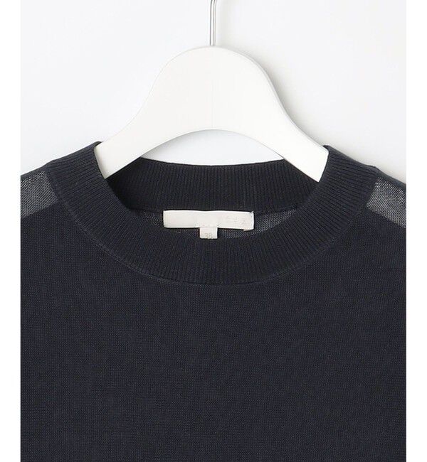 自由区「【アンサンブル対応・洗える】ドライシアーファインゲージクロップド丈 ニット」|ニット・セーター|