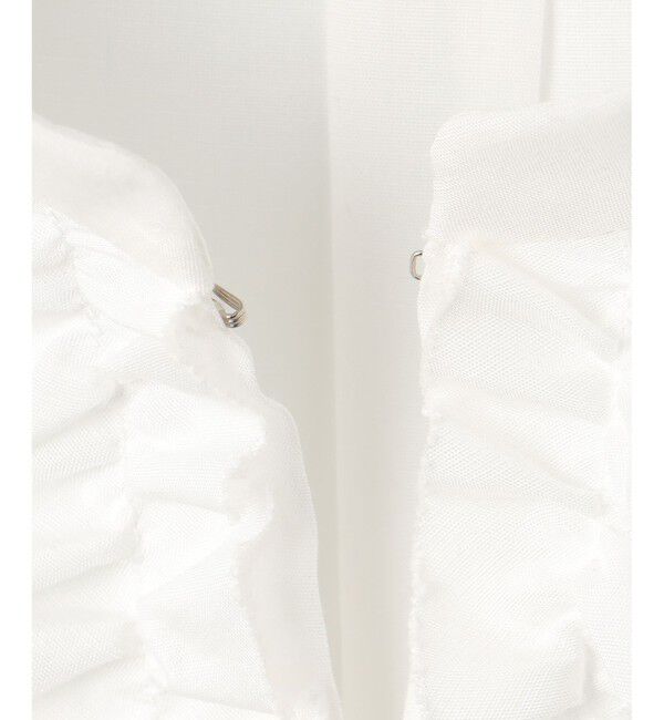 自由区「【洗える】ソフトリネンフリルディティール ブラウス」|シャツ・ブラウス|