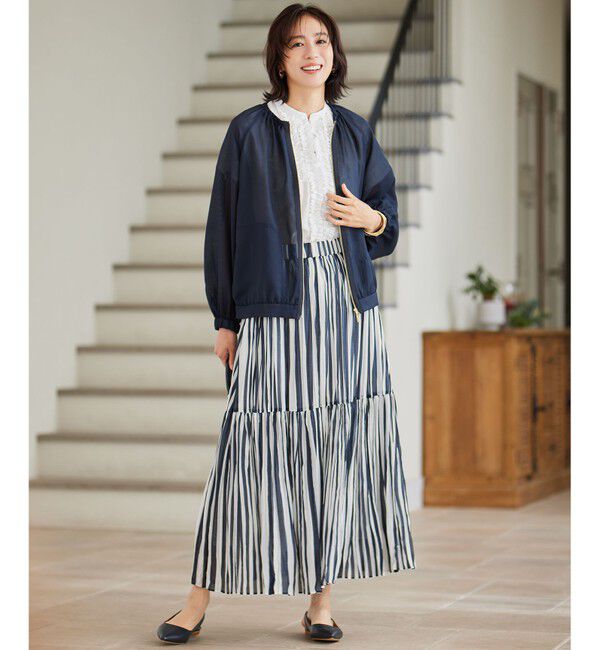 自由区「【洗える】ソフトリネンフリルディティール ブラウス」|シャツ・ブラウス|