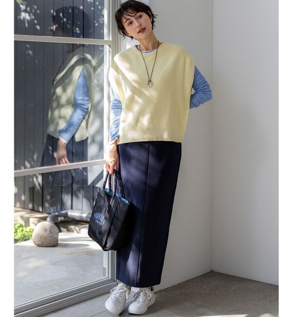 23区「【見上愛さん着用】シアーフライス レイヤード ロンTEE」|Tシャツ・カットソー|