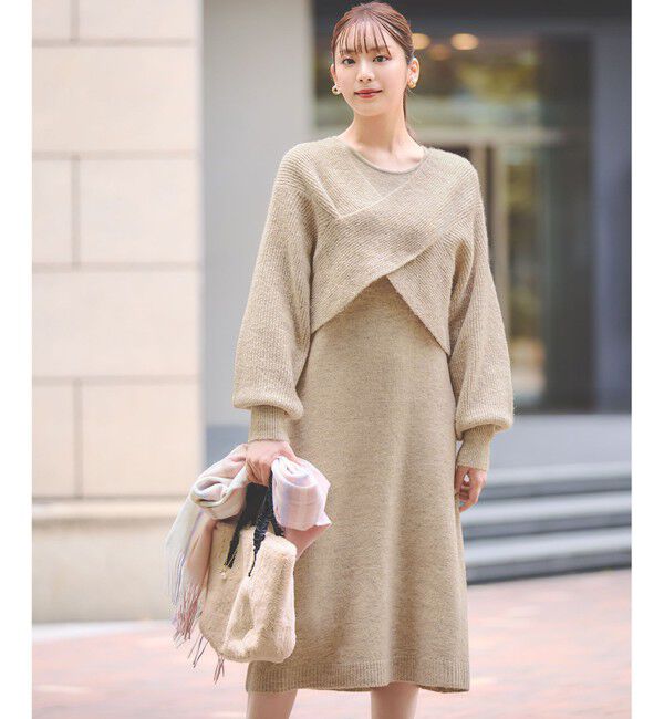 any SiS「フリルハンドルフェイクファー バッグ」|トートバッグ|