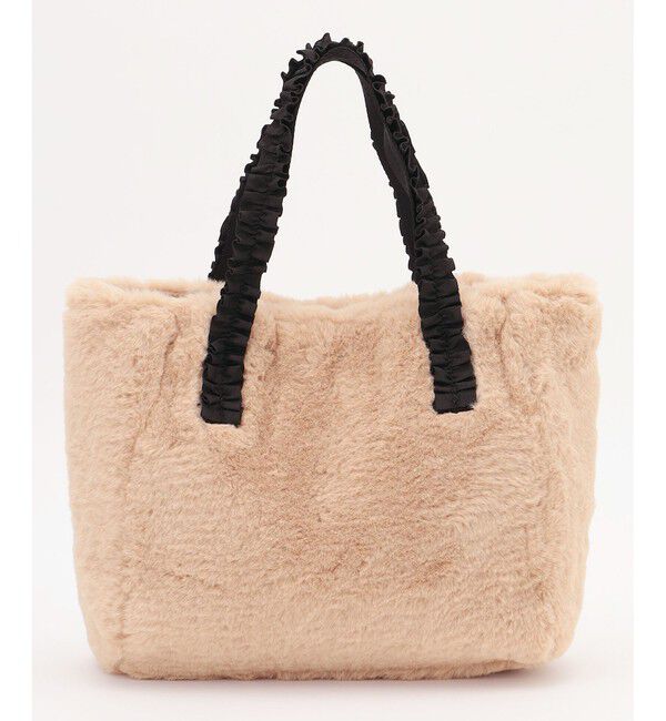 any SiS「フリルハンドルフェイクファー バッグ」|トートバッグ|