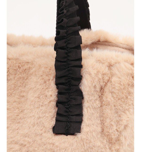 any SiS「フリルハンドルフェイクファー バッグ」|トートバッグ|