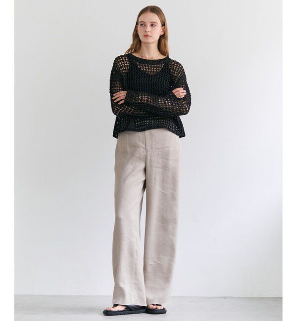 BEIGE,「MICA / リネンブレンドイージーワイドパンツ」|その他|