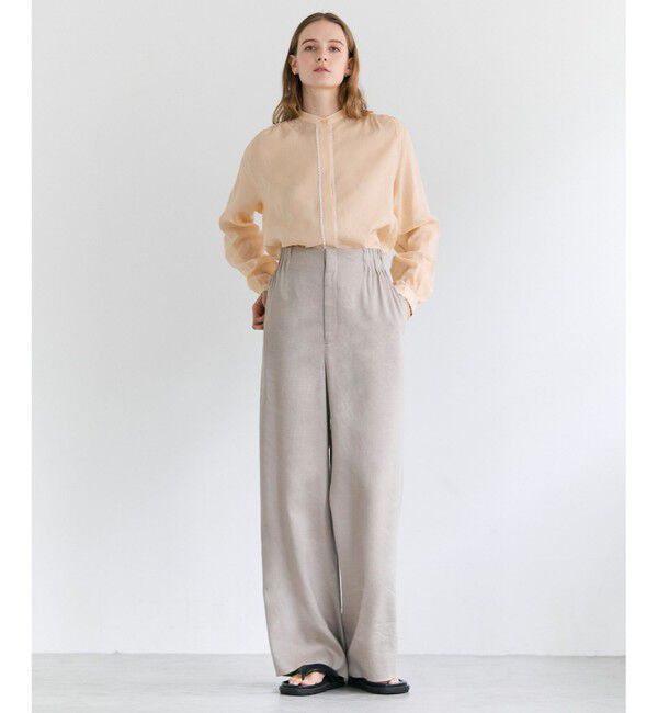 BEIGE,「MICA / リネンブレンドイージーワイドパンツ」|その他|