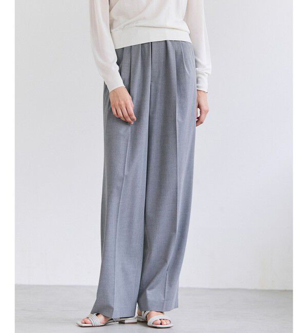 BEIGE,「APOPHY / ステッチディテールイージータックパンツ」|その他|L.Gray