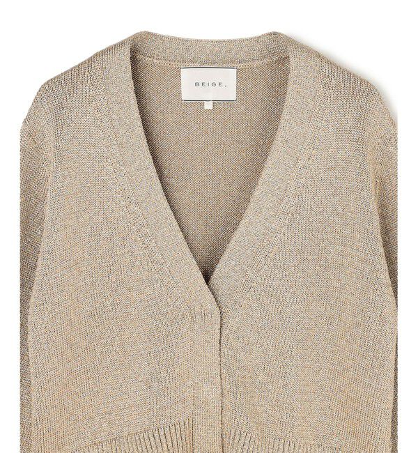 BEIGE,「SPESSARTINE / Vネッククロップドカーディガン」|ニット・セーター|