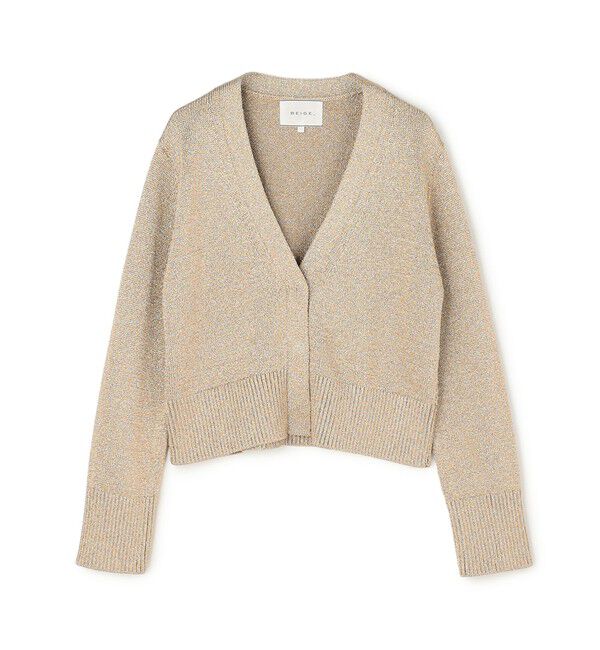 BEIGE,「SPESSARTINE / Vネッククロップドカーディガン」|ニット・セーター|