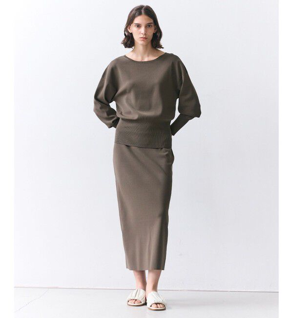 BEIGE,「LAURA / ドライタッチ ストレッチニットスカート」|スカート|