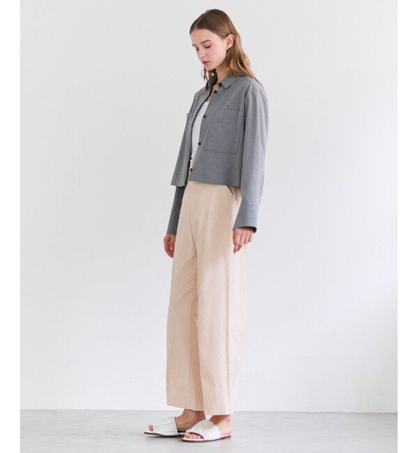 BEIGE,「PREHNA / コットンツイル カービーシームワイドパンツ」|その他|