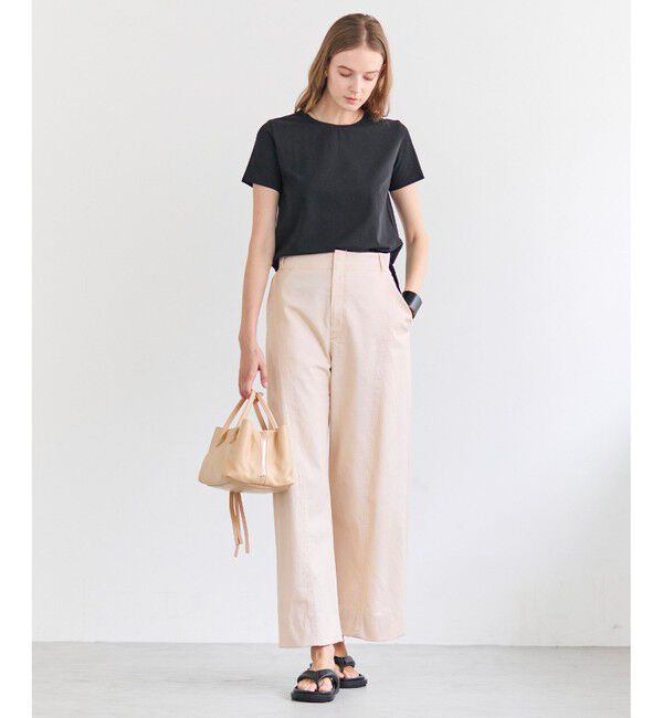 BEIGE,「PREHNA / コットンツイル カービーシームワイドパンツ」|その他|