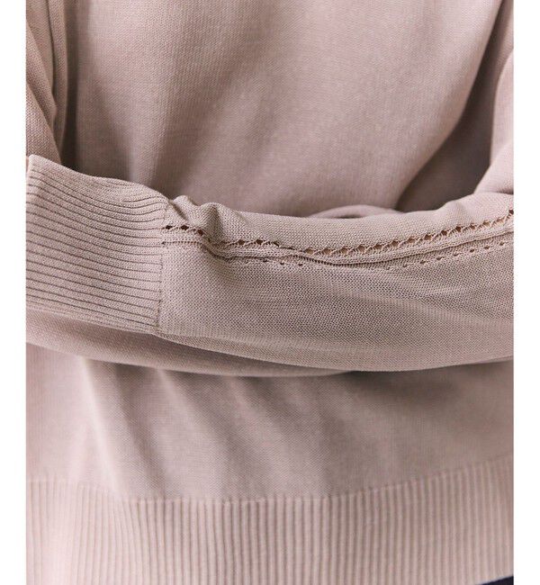 BEIGE,「ARSENOPY / コットンドライタッチ Vネックニット」|ニット・セーター|