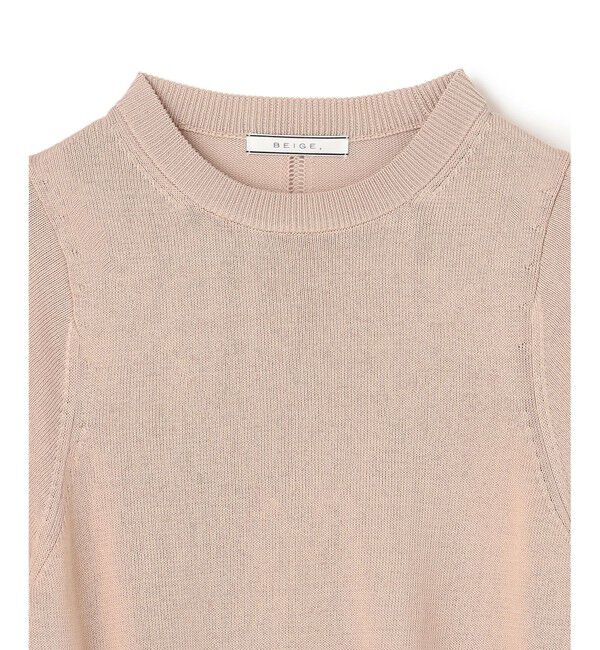 BEIGE,「ARSENOPY / コットンドライタッチクルーネックニット」|ニット・セーター|
