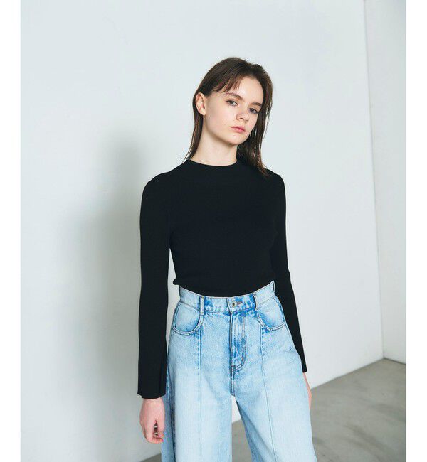 Diagram「リブニットトップ」|ニット・セーター|ブラック