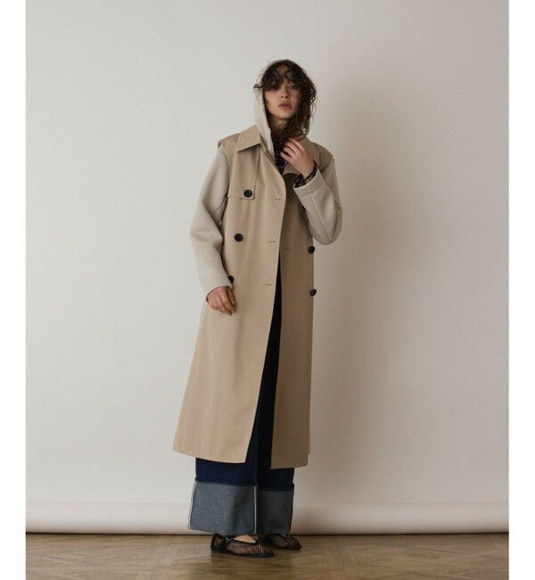 Diagram「パーカーコンビトレンチ」|トレンチコート|ベージュ
