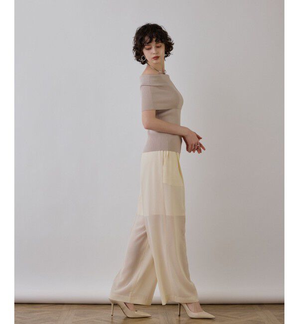 Diagram「オフショルリブニットトップ」|その他|