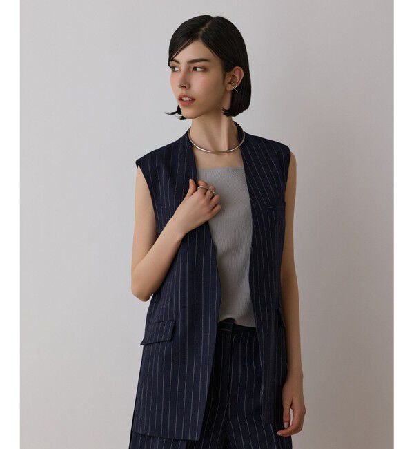 Diagram「ストライプノーカラージレ」|ベスト・ジレ|