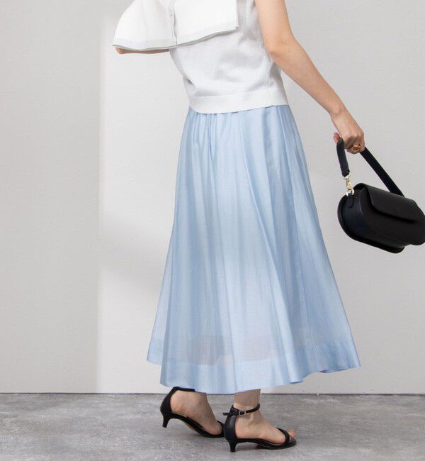 NOLLEY'S sophi「《セットアップ対応》シアーローンフレアスカート」|フレア|