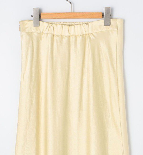 NOLLEY'S sophi「《オールシーズン対応》ウォッシャブルブライトサテンナロースカート」|スカート|