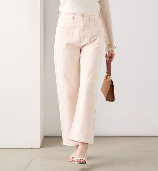 Rie Miller「【RM denim】スリットフレアハイウエストデニム」|デニム|