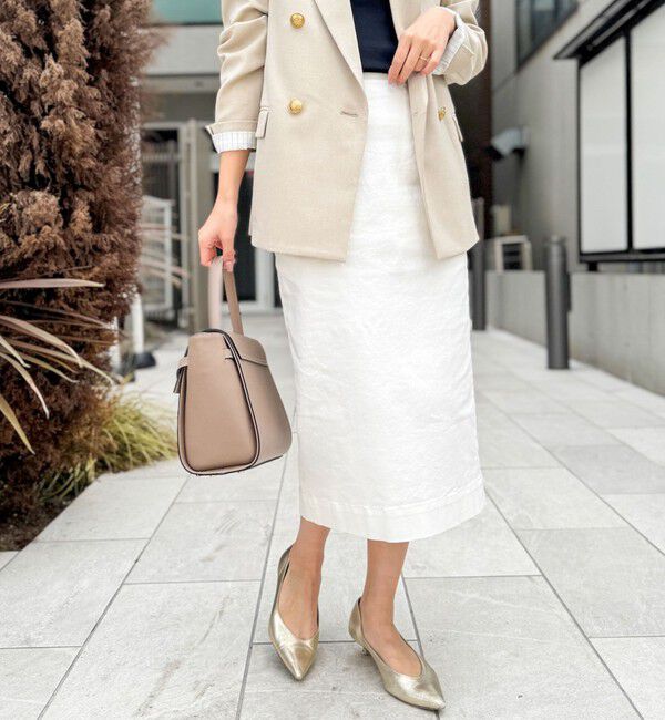 Rie Miller「【RM denim】スリットタイトデニムスカート」|タイト|