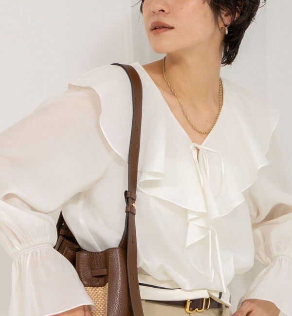 NOLLEY'S sophi「シアーラッフルブラウス」|シャツ・ブラウス|