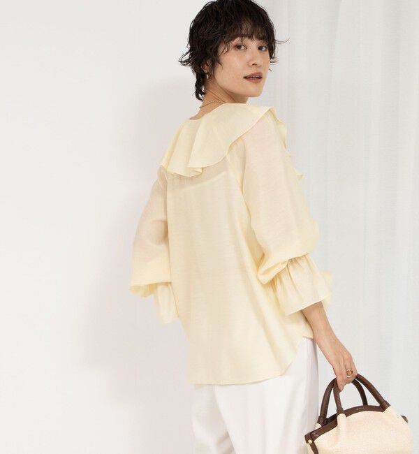 NOLLEY'S sophi「シアーラッフルブラウス」|シャツ・ブラウス|