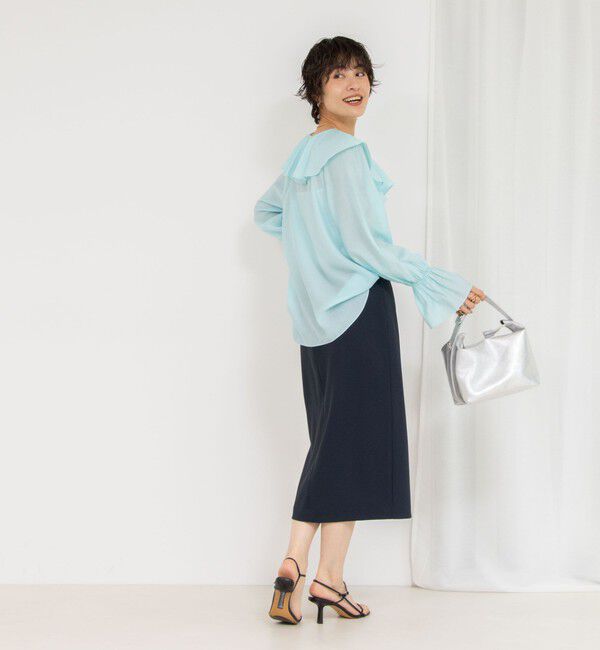 NOLLEY'S sophi「シアーラッフルブラウス」|シャツ・ブラウス|