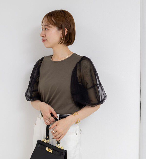 NOLLEY'S「バルーンスリーブプルオーバーカットソー」|Tシャツ・カットソー|