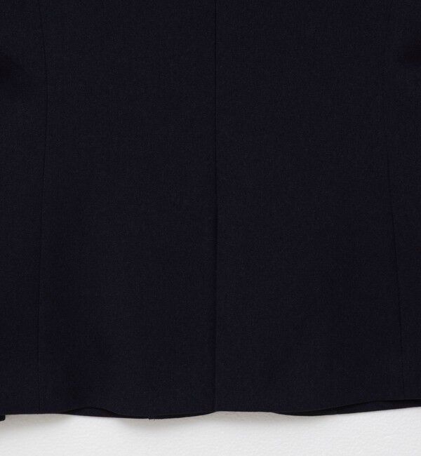 NOLLEY'S「《セットアップ対応》ウォッシャブルサージストレッチVネックジャケット」|ノーカラージャケット|