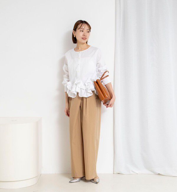 NOLLEY'S「【WEB限定】ウォッシャブルペプラムフリル2WAYブラウス」|シャツ・ブラウス|